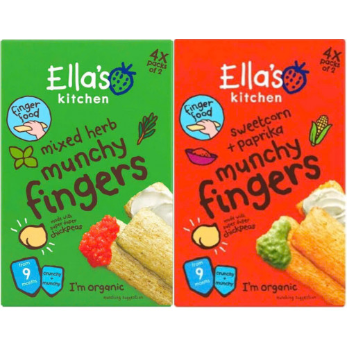 Bánh ăn dặm Ella's Kitchen Munchy Fingers 48g